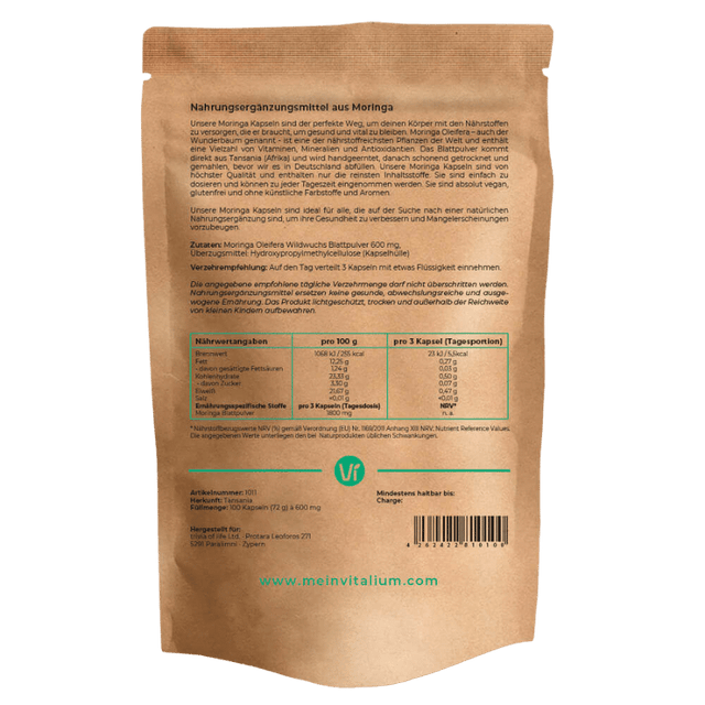 Vitalium Moringa Kapseln - wodstore