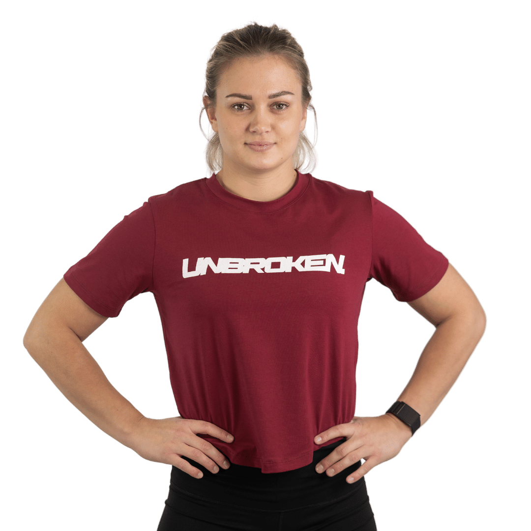 Lift Heavy Unbroken Rounded Cropped T-Shirt - wodstore