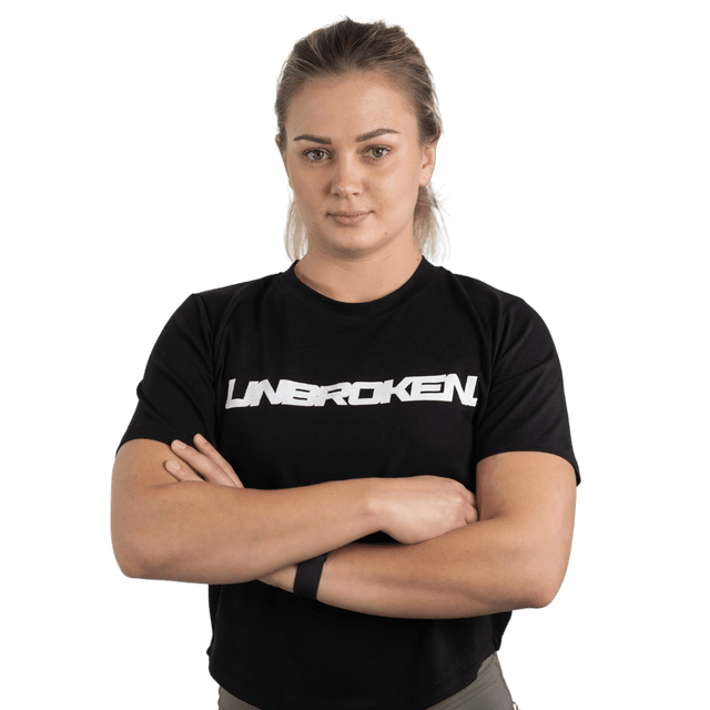 Lift Heavy Unbroken Rounded Cropped T-Shirt - wodstore